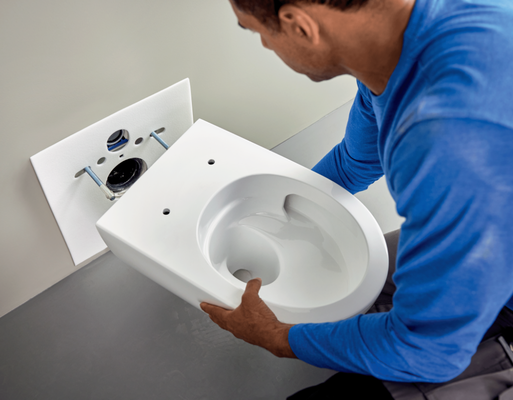 acanto wall-hung WC with TurboFlush_EFF3 installation technology_with model