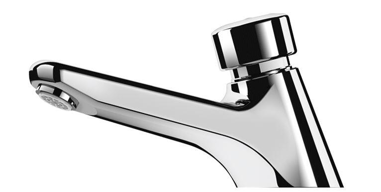 TEMPOSTOP - Robinet poussoir de lavabo sur vasque