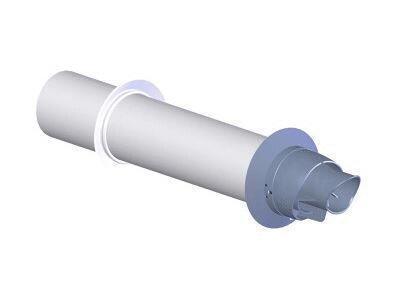 CONDUIT CONDENSATION VENTOUSE - Système concentrique PP/Alu - Chaudière ventouse gaz/fioul