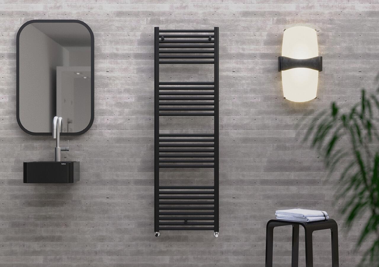 LISA 22 BLACK - Radiateur sèche-serviettes