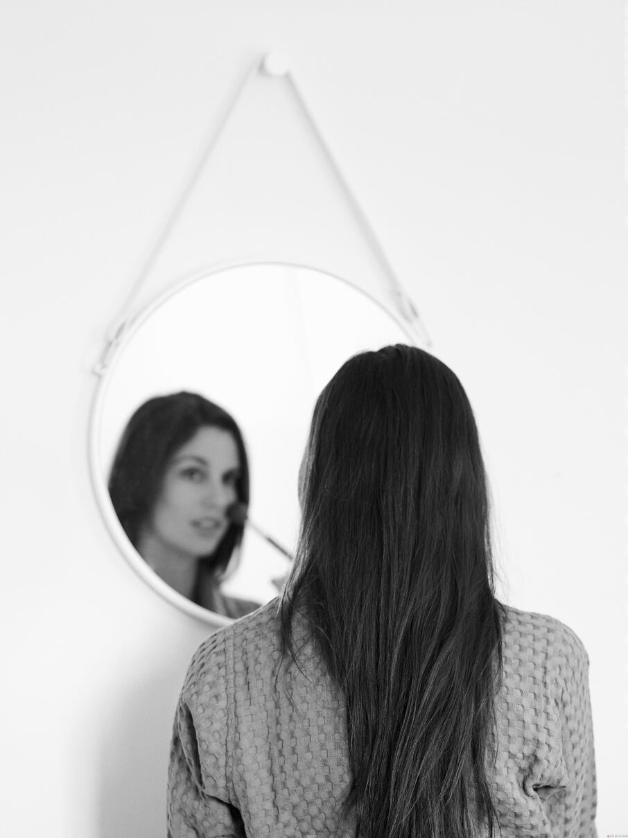 THYMO - Miroir rond suspendu