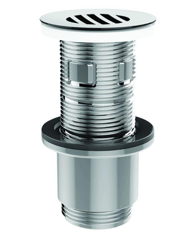 BONDE LAVABO - Bonde universelle clapet laiton chromé digiclic ou fixe