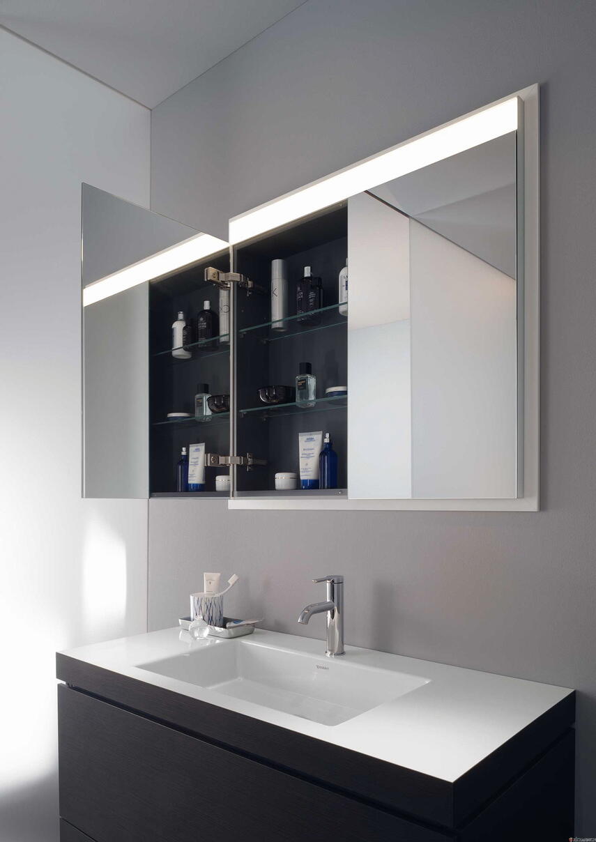 LM - Armoire de toilette 2 portes miroir