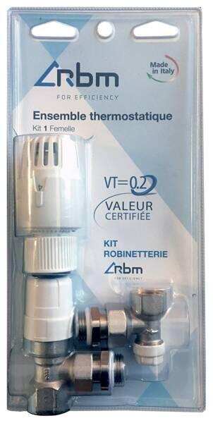 ENSEMBLE ROBINETTERIE THERMOSTATIQUE - Kit robinet thermostatique
