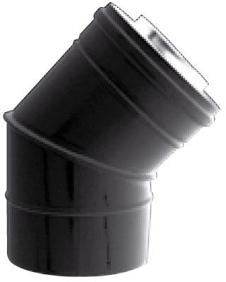 CONDUIT BIOTEN INOX 316 / ACIER - SPECIAL POELE A PELLETS - Système concentrique - Extérieur noir