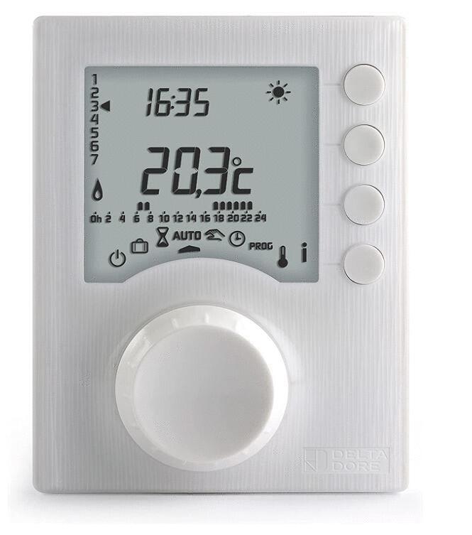THERMOSTAT PROGRAMMABLE - 2 NIVEAUX DE CONSIGNE - TYBOX 127 filaire