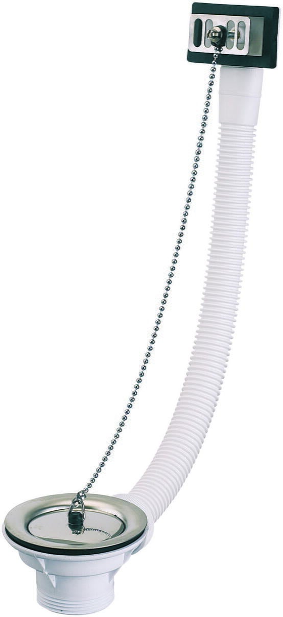 BONDE - Inox-Plastique - Pour évier grès perçage ø 60 mm