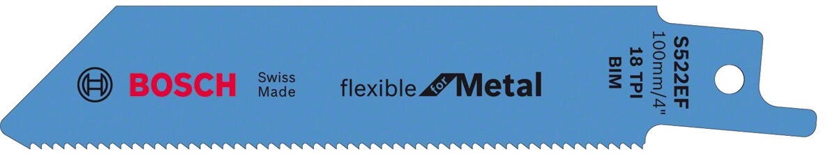 LAME SCIE SABRE - Flexible for Metal - Résistance à la rupture