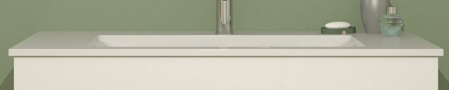 EXCLUSIVITES RICHARDSON PAR BURGBAD - Plan de toilette simple vasque