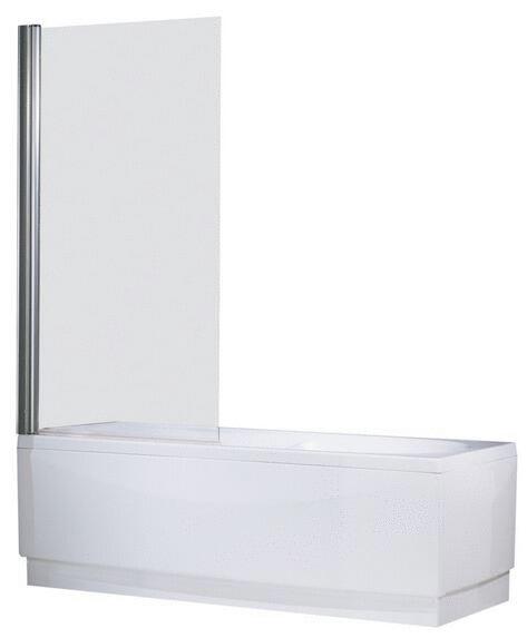 AURORA 1 - Paroi de baignoire pivotant réversible - Hauteur : 150 cm - Epaisseur du verre : 6 mm