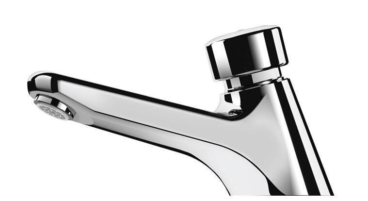 TEMPOSTOP - Robinet poussoir de lavabo sur vasque