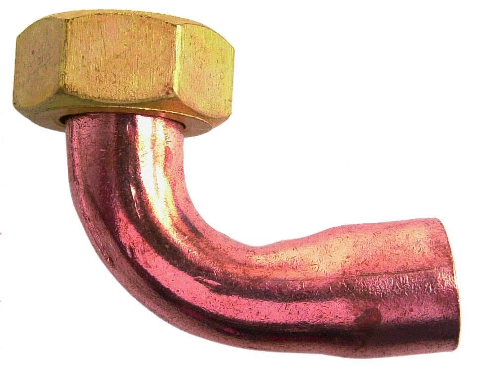 RACCORD - FF - 2 pièces douille coudée avec écrou libre - 2GC