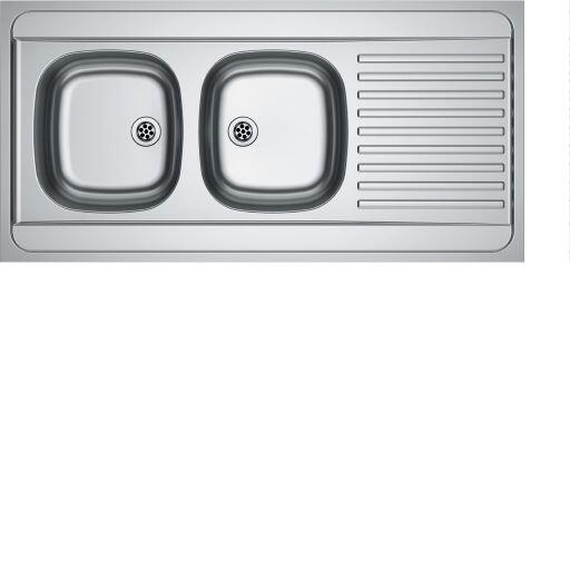 EVIER INOX A POSER NON PERCE 18/10