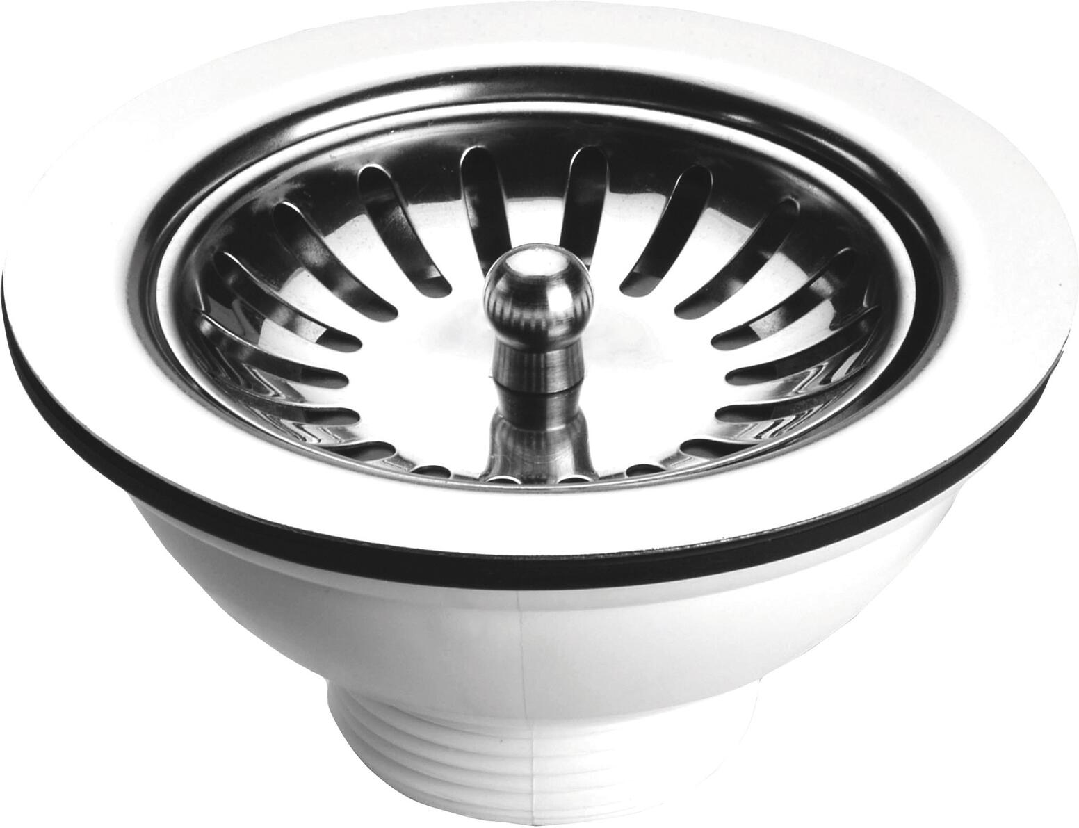 BONDE - A panier ø 114 mm - Pour évier inox, grès et synthèse