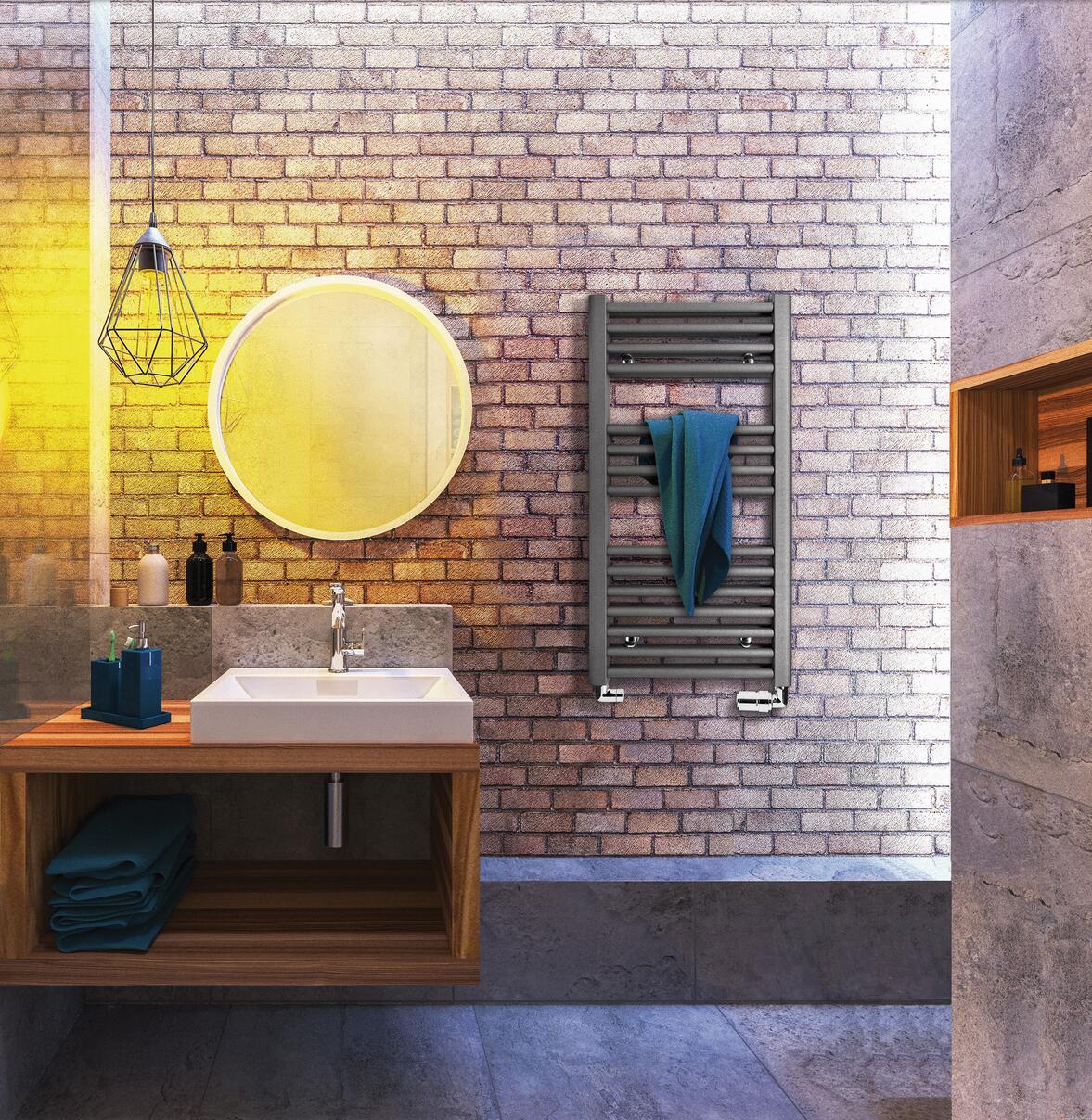 TAHITI DOUBLE - Sèche-serviettes en acier