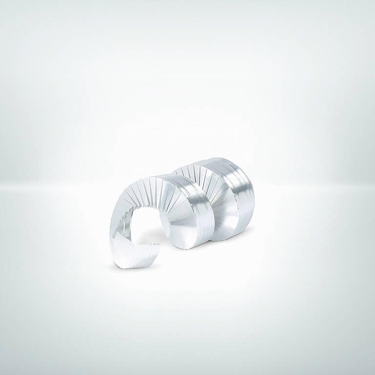 ROSETTE DE BOUT OKAPAK® - Gris claire avec 2 rainures de fixation