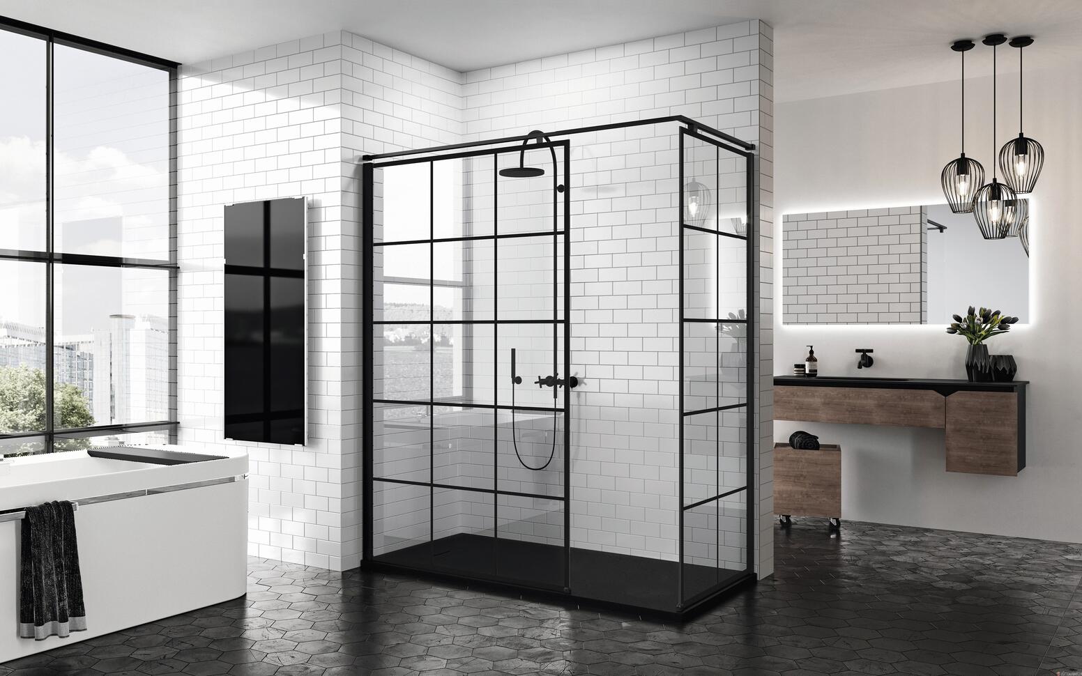 KUADRA H SQUARES - Paroi fixe décorée