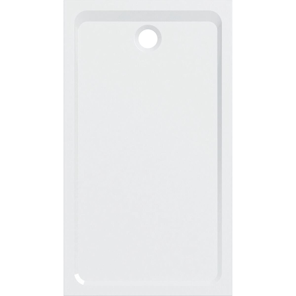 MELUA - Receveur rectangulaire extra-plat en marbrex à encastrer