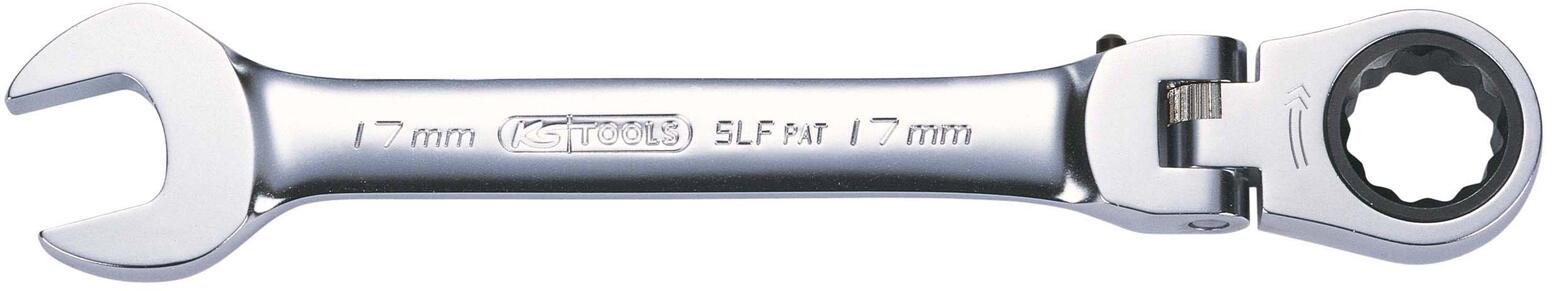 SERRAGE - Clé mixte à cliquet tête inclinable