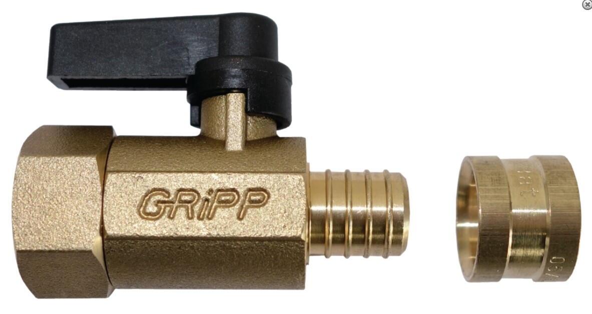 ACCESSOIRE COLLECTEUR DISTRIGRIPP - Vanne intégrée - Ecrou tournant 1/2"