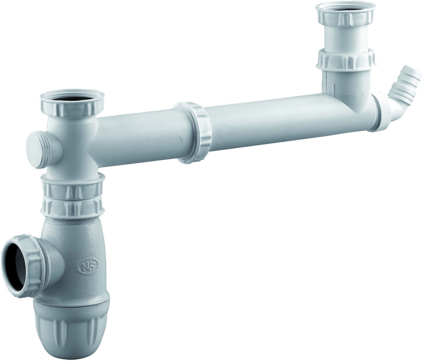 TE - Té de raccordement plastique - Siphon réglable