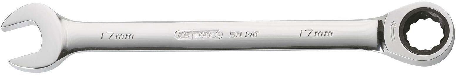 SERRAGE - Clé mixte à cliquet droite