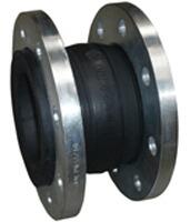 COMPENSATEUR ANTIVIBRATIL - A bride GN10 - Elastomère - A simple soufflet EPDM et bride tournante acier - Pression 16 bar