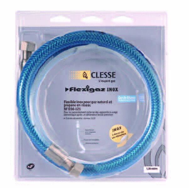 FLEXIBLE GAZ NATUREL ET PROPANE EN RESEAU - Flexigaz inox res - Tuyau flexible inox à raccords mécaniques