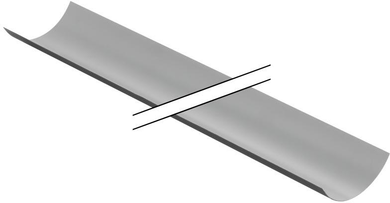 GOUTTIERE PLUVIA - galvanisée