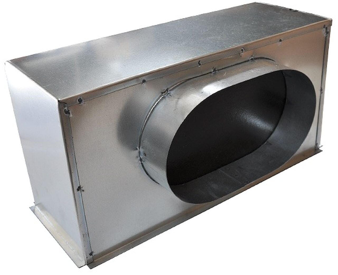 PLENUM ACIER ISOLE - Piquage de côté