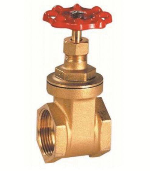 VANNE A SIMPLE OPERCULE - FF cylindrique - Corps, chapeau, axe et opercule laiton - Tige tournante non montante - Joint NBR