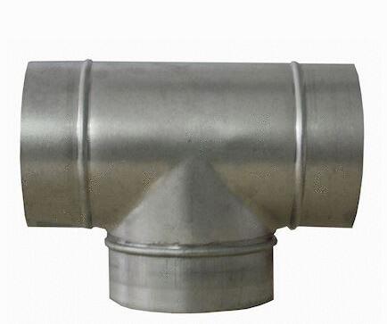 CONDUIT CIRCULAIRE RIGIDE - TE oblique 45° - Galva