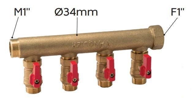 COLLECTEUR A VISSER - Collecteur 10NV + Vannes