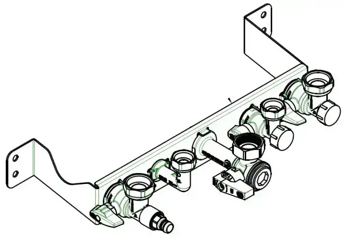 BARRETTE DE ROBINETTERIE