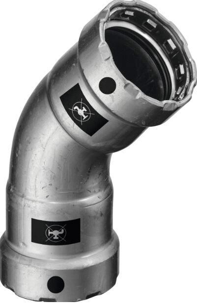 COUDE MEGAPRESS AVEC SC-CONTUR - 45° - FF - 4226