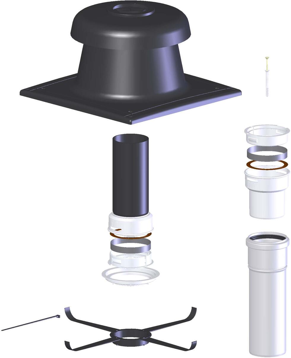 CONDUIT FLEXIBLE ET RIGIDE - Système IsoCox PPs flexible - Pour chaudière gaz et fioul condensation