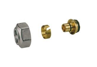 ADAPTATEUR - R179E - Chromé - Pour tube PER/PB