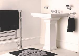 Lavabo et lavabo sur colonne pour la salle de bains