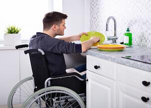 meuble sous évier accessibilité