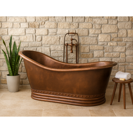 Baignoire rétro Salle de bains caractères 