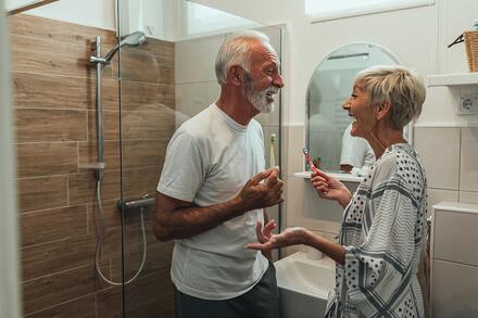 Aménagement de salle de bains pour senior