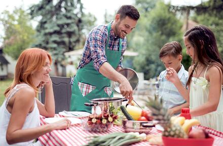 cuisine d'été extérieure