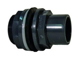 TRAVERSEE DE CLOISON A COLLER PVC-U - Traversée de cloison ajustable / PVC-U