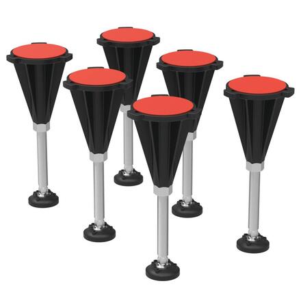 ULTRA FLAT S - Kit de 6 pieds réglables