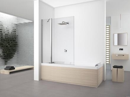 YOUNG 2.0 3V - Pare-baignoire avec paroi fixe et 1 battant