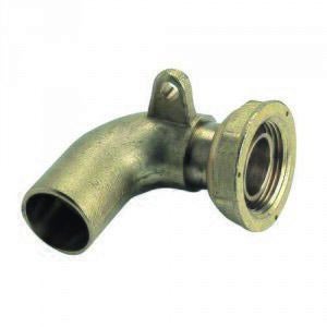 RACCORD POUR GAZ NATUREL ET PROPANE EN RESEAU - Raccord 2 pièces JPC, plombable - Coude 90° à braser sur tube cuivre