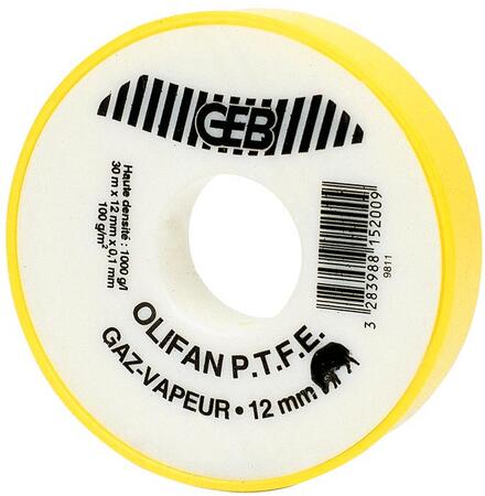 OLIFAN - PTFE - Ruban P.T.F.E. pour l'étanchéité des raccords filetés