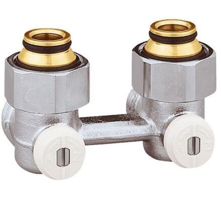 RACCORD POUR ROBINETTERIE INTEGREE - Vanne en H double bitube