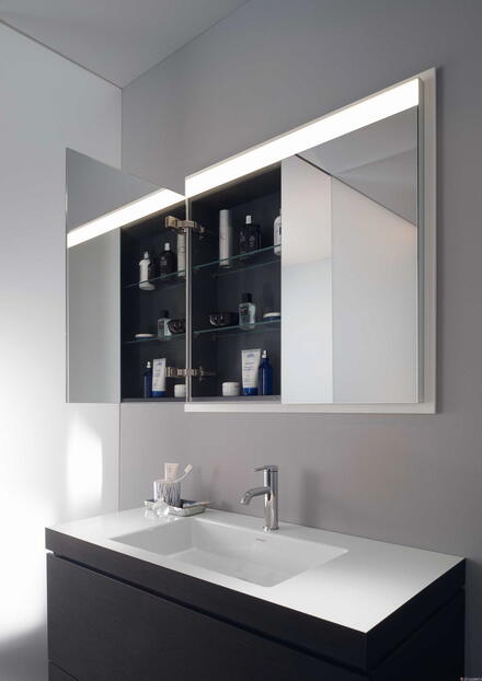 LM - Armoire de toilette 2 portes miroir