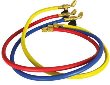 FLEXIBLE DE CHARGE - 3 flexibles 150 cm avec vannes